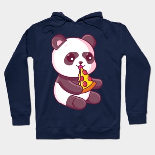 Cute panda eating pizza Hoodie